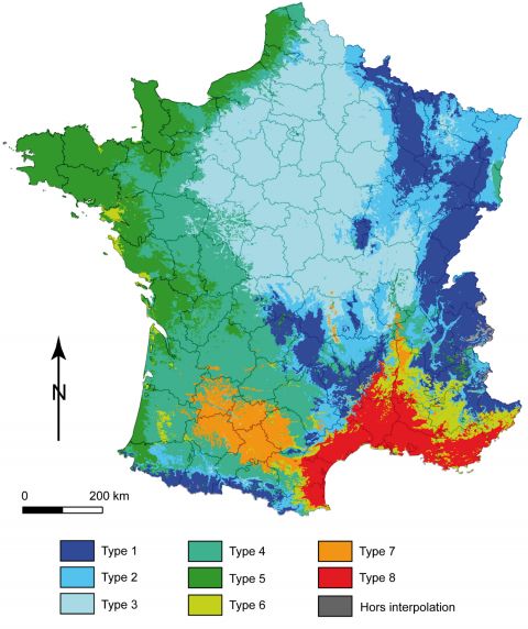 carte climat de france